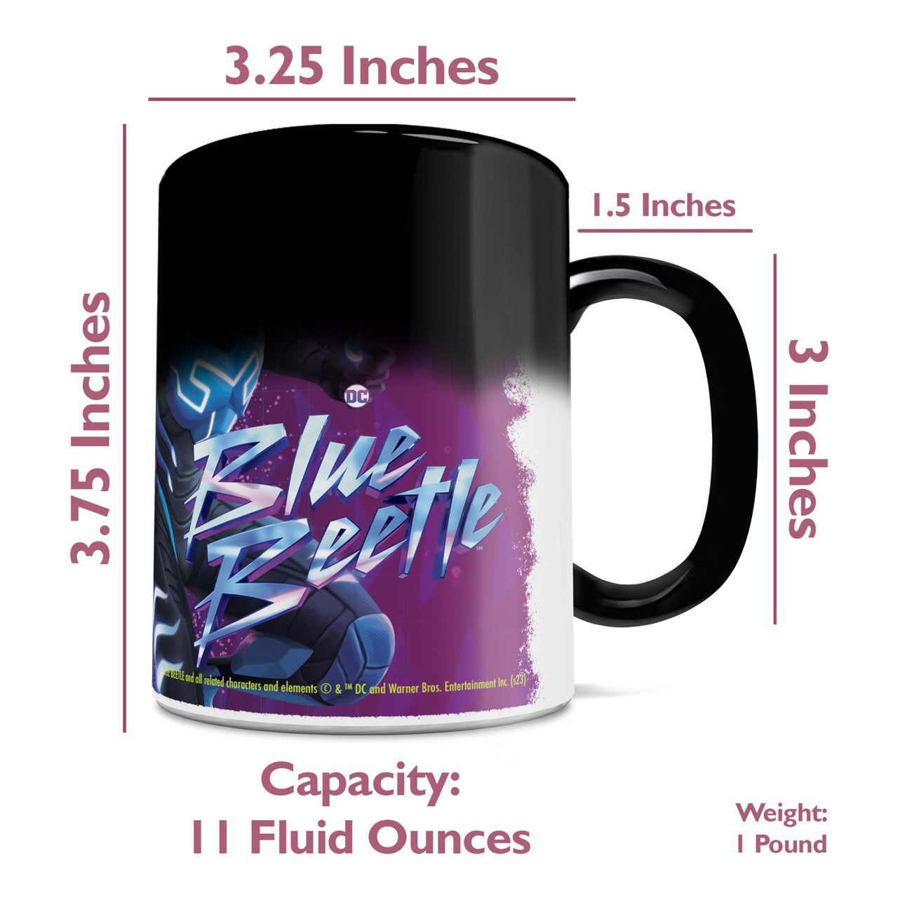 Blue Beetle (Tech Hero) 11 oz Morphing Mugs®  Heat- Sensitive Mug MMUG1554